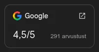 Google review 4.5 stars