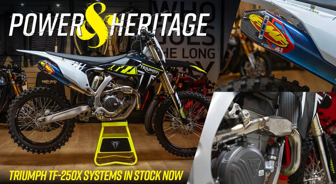 FMF Factory 4.1 RCT Slip-On – võidusõidust inspireeritud jõudlus nüüd ka Triumph TF250-X jaoks