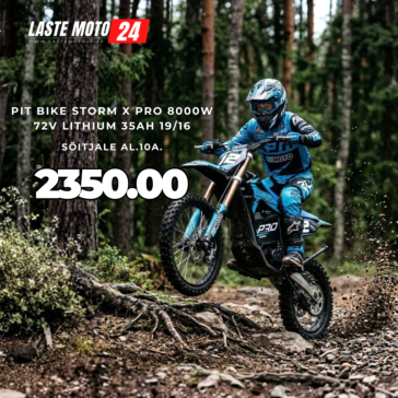 Pit Bike Storm X PRO 8000W 72V Lithium 35Ah 1916