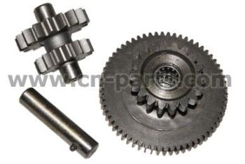 Starteri ülekande hammasrattad (komplektis 2tk) nõellaagriga,1. 62H+18H, 2. 16H+14H