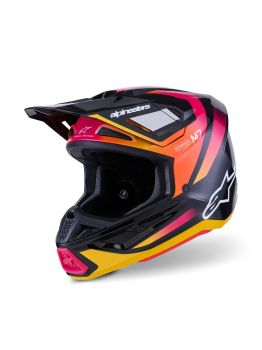 HELMET SM7 RISE BLK/YL/PINK L
