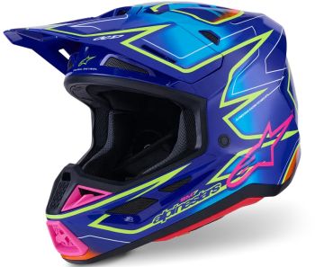 HELMET SM7 CAST BLU/YL/PINK S