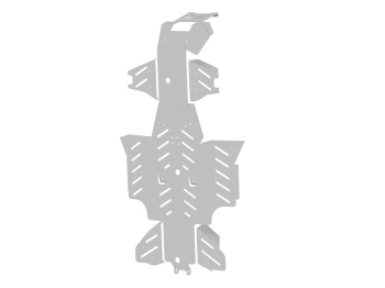 Põhjakaitse täis komplekt (alumiinium): Yamaha Grizzly 450: (2009-2010)