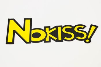 Kleebis NoKiss 260mm x 85mm - kollane