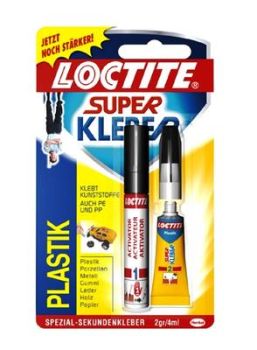 LOCTITE PLASTIK - PLASTMASSI LIIMIMISEKS 2G + 4ML