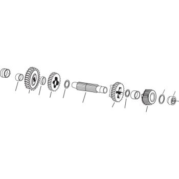 GEAR SET C 4SPD 71-78 XL