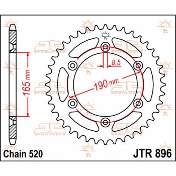 SPROCKET REAR 52T 420