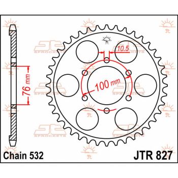 Tagumine hammasratas JT 43T