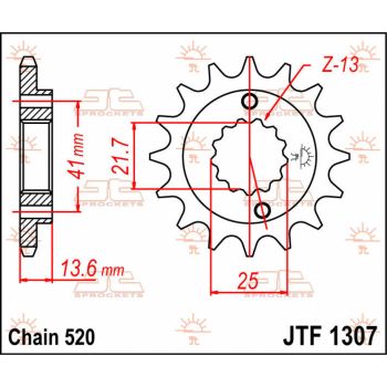 SPROCKET FRONT 14T 520