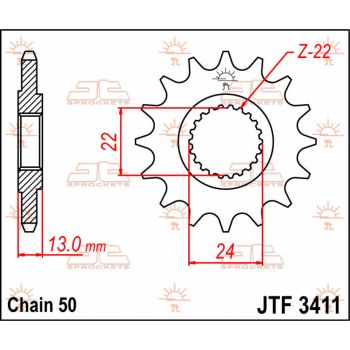 SPROCKET FRONT 16T 530