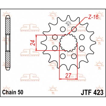 SPROCKET FRONT 17T 530