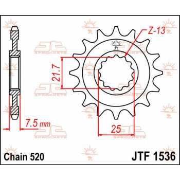 SPROCKET FRONT 14T 520