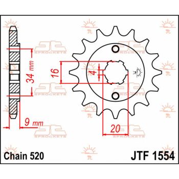 SPROCKET FRONT 12T 520
