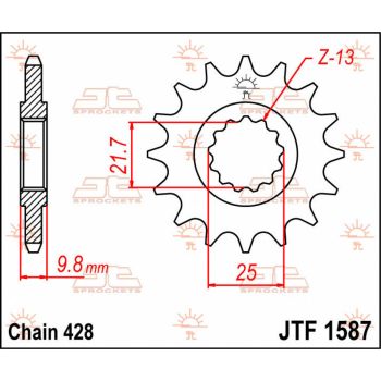 SPROCKET FRONT 19T 428