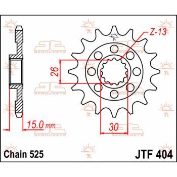 SPROCKET FRONT 17T 525