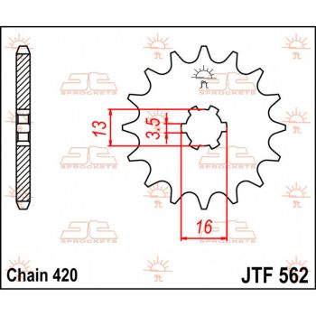 SPROCKET FRONT 10T 420