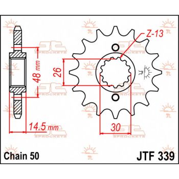 SPROCKET FRONT 15T 530