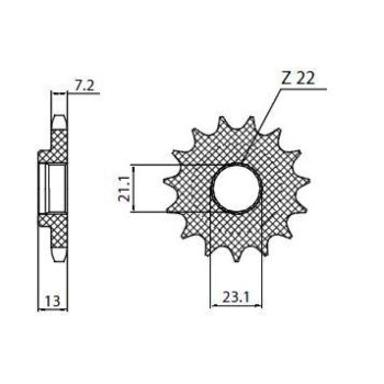 DRIVE SPROCKET 428 15T