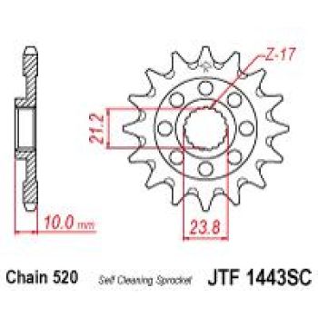 SPROCKET FRONT 13T 520 SC