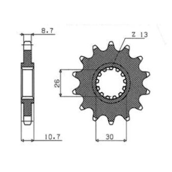 DRIVE SPROCKET 530 18T