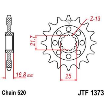 SPROCKET FRONT 15T 520