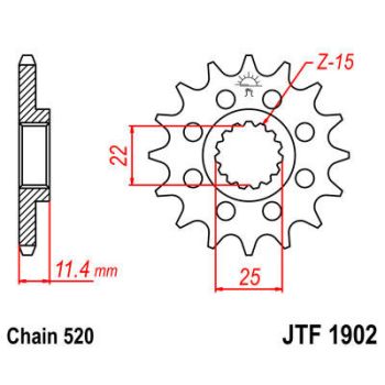 SPROCKET FRONT 12T 520