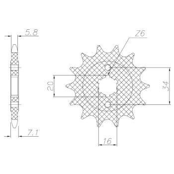 DRIVE SPROCKET 520 13T