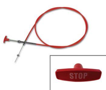 T-handle utility cable with end fitting 10ft