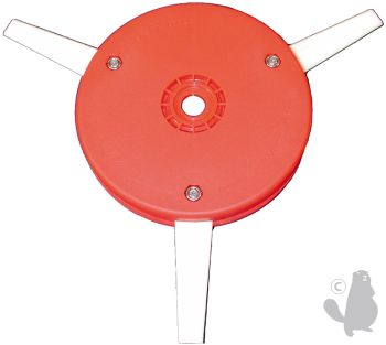 Tecomec Trimmer head, Pro-Trim, Ø 300mm / Ø 19mm, 3-Blades, Nylon blade