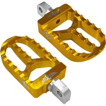 FOOTPEGS MX V2 M8 SOFTAIL GOLD