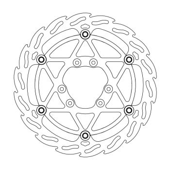 BRAKE DISC FLAME FLOAT FRONT