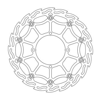 BRAKE DISC FLAME STREET SM FR