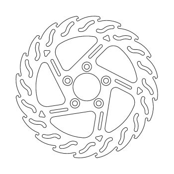 BRAKE DISC FIX FLAME REAR L