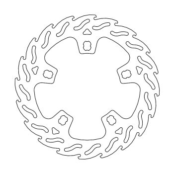 BRAKE DISC FIX FLAME FRONT L