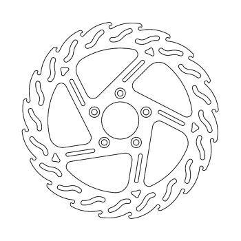 BRAKE DISC FIX FLAME FRONT L
