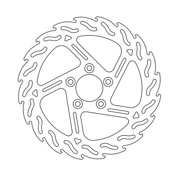 BRAKE DISC FIX FLAME REAR