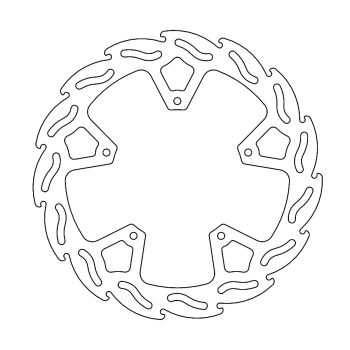 BRAKE DISC FLAME REAR