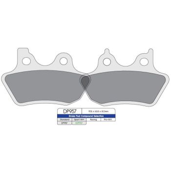 BRAKE PAD H/D DP957
