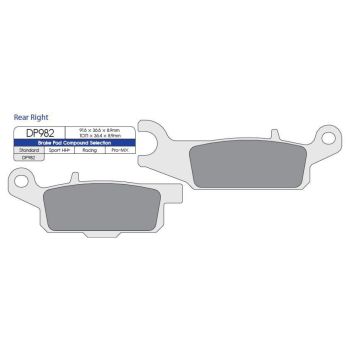 BRAKE PAD SINTERED DP982