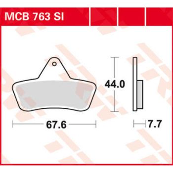 BRAKE PAD TRW MCB763SI