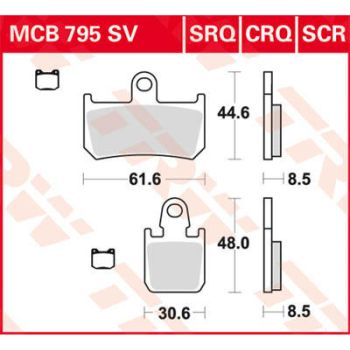 BRAKE PAD TRW MCB795CRQ