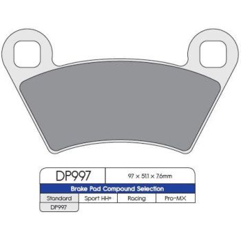 BRAKE PAD SINTRD DP997
