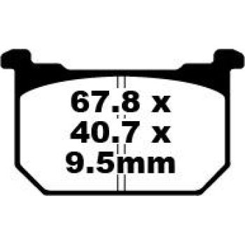 BRAKE PAD VEE SEMISNTRD