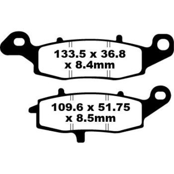 BRAKE PAD VEE SEMISNTRD