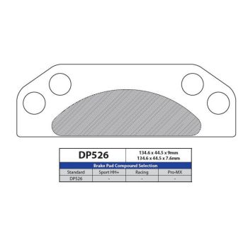 BRAKE PAD POLARIS DP526