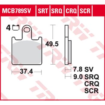 BRAKE PADS SINTER TRACK