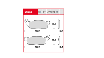 BRAKE PAD TRW