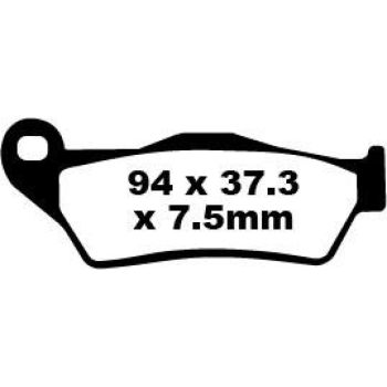 BRAKE PAD CARBON TT DIRT