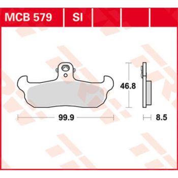 BRAKE PAD TRW MCB579