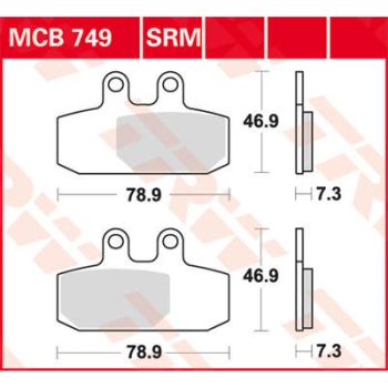 BRAKE PAD TRW MCB749